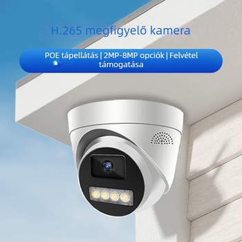 Kupolás megfigyelő kamera, teljes színű kép, beltéri, 4 MP, éjszakai látás