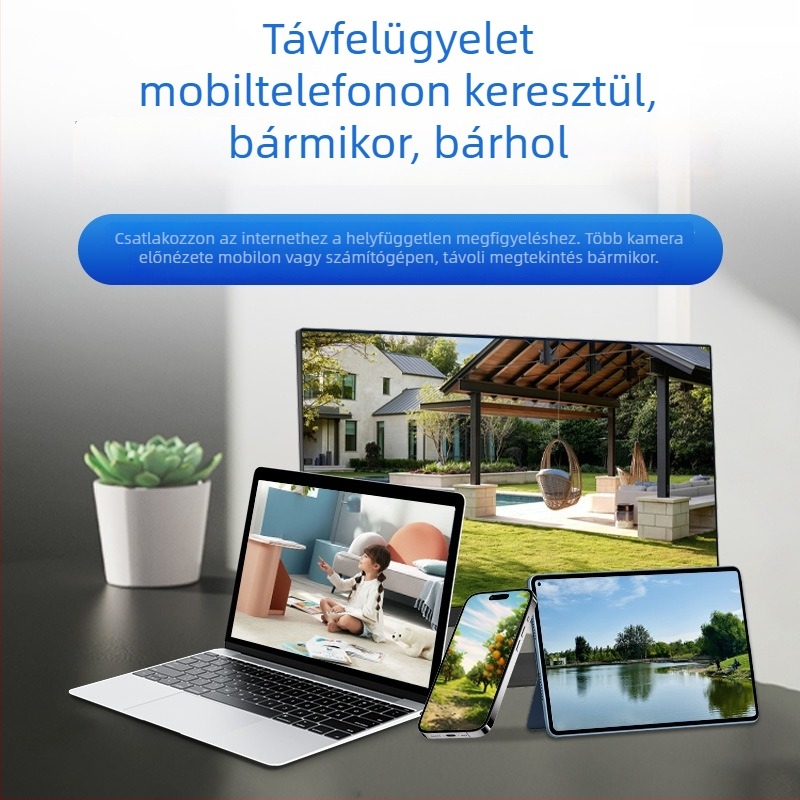 Kupolás megfigyelő kamera, teljes színű kép, beltéri, 4 MP, éjszakai látás