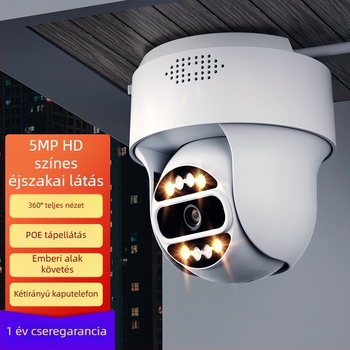 OKAM kétirányú PTZ félgömbszerű vezeték nélküli kamera 4G-monitorral beltéri és kültéri használatra, interkom és távoli hozzáférés mobilon