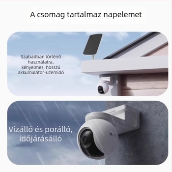 Fluorite HB8 Napelemes kültéri vezeték nélküli PTZ kamera otthoni biztonságra, távoli HD, 30m+ hatótávolság, élethosszig ingyenes adatforgalom
