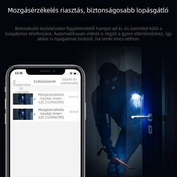 Ezviz C1C/C1HC/C2C vezeték nélküli beltéri széles látószögű kamera 1080p távoli megfigyeléshez mobilról