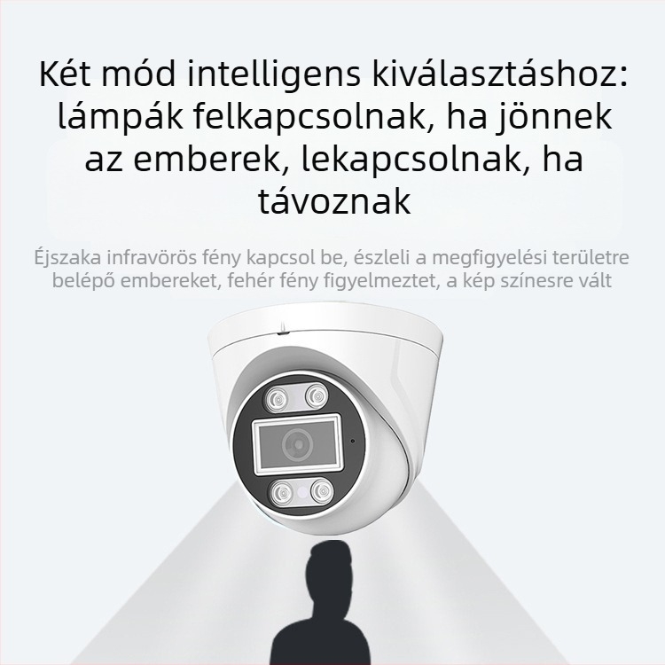 4/5/8 MP kettős világítással éjjellátó belső dóm PoE IP kamera hanggal