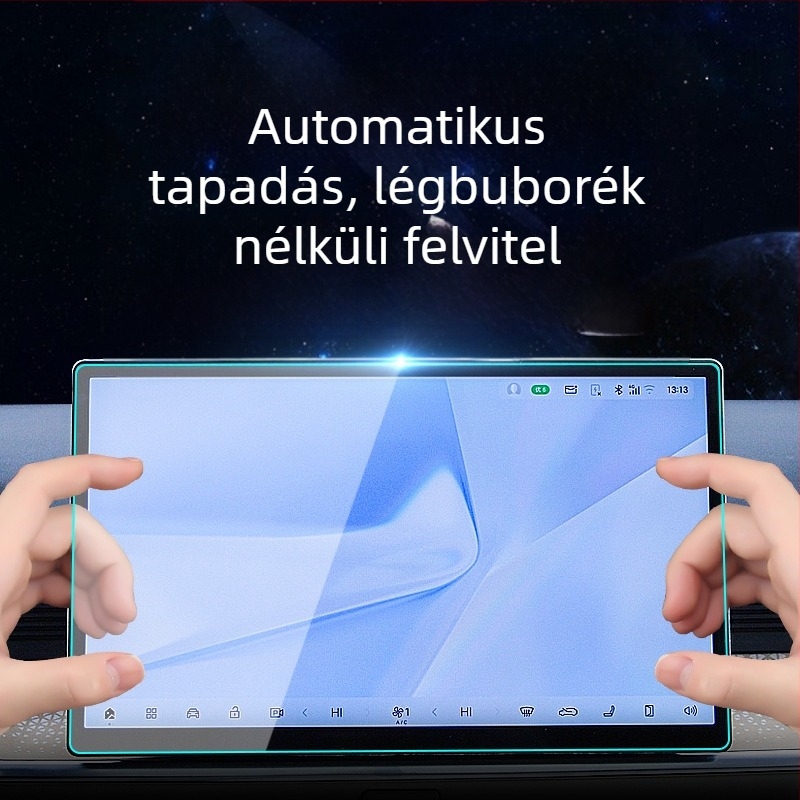 TPU autó navigációs kijelzővédő Xiaopeng G7-hez — egy darabos formázás, magas és alacsony hőmérsékletnek ellenálló, karcolás- és kopásálló, ujlenyomat-mentes