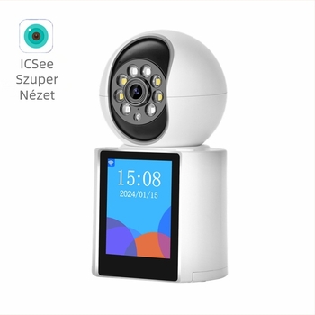WiFi videóhívó kamera egy kattintásos hívással (5V, ABS ház, korongtartóval szerelhető)