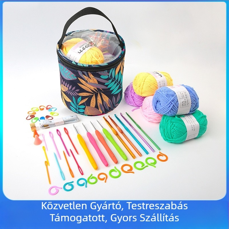 Crochet fonal készlet, 4-szálas tejpamut, Reel márka, 40 darabos doboz, 303 g, DIY kézi horgoláshoz