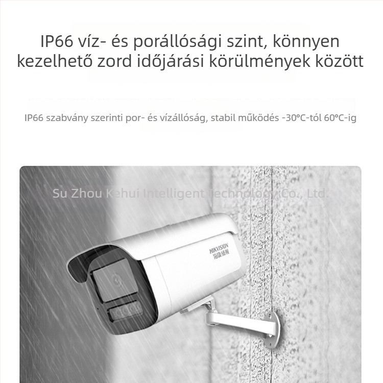 Hikvision kültéri IP kamera 6MP visszaverődés-kiegyenlítés (Backlight-kompenzáció) (-30–60°C, IR 50 m)
