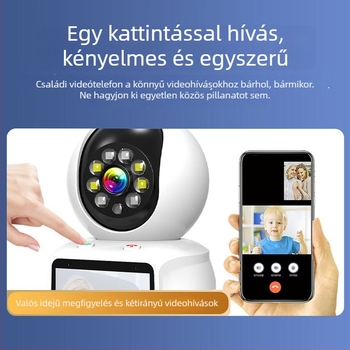 Video baba- és idősellátó monitor, érintéses hívás, kétirányú audió, HD videó megfigyelés, éjszakai látás