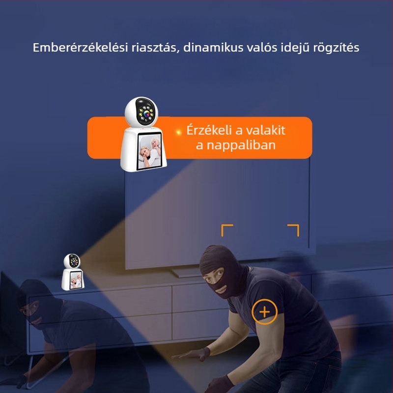 Video baba- és idősellátó monitor, érintéses hívás, kétirányú audió, HD videó megfigyelés, éjszakai látás