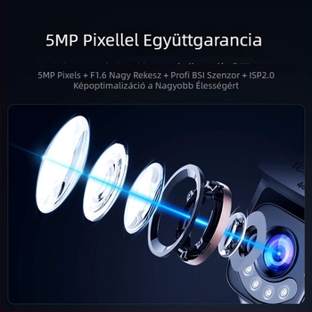 Kültéri 5MP Wi-Fi 6 Dome kamera éjjellátással, kétirányú audió, 4mm objektív