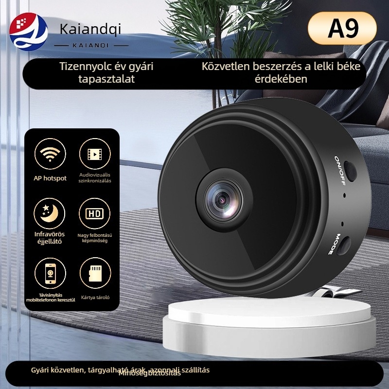 A9WiFi kültéri megfigyelő kamera, vezeték nélküli mini IP kamera otthonra, HD nézet mobiltelefonon