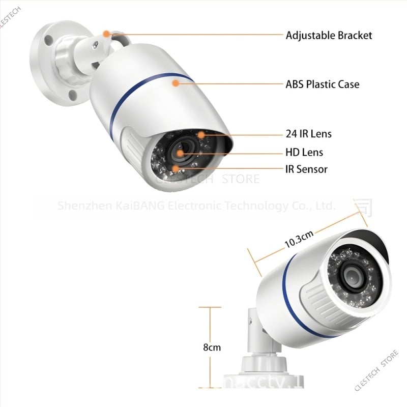 5MP PoE IP kamera, vízálló, kártyás visszajátszás, Xiongmai megoldás, arcfelismerés