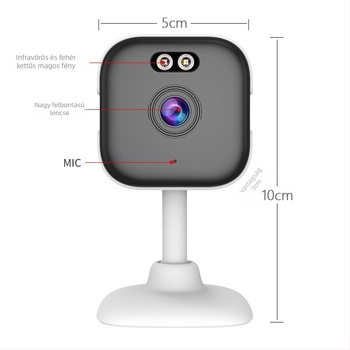 OKAM Otthoni felügyeleti kamera, vezeték nélküli Wi-Fi, 1080p, távoli megfigyelés, éjszakai látás