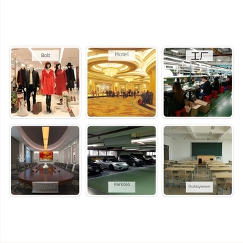 JWEI GW-0630w 360° panorámás mennyezeti kamera beltérre, 1080P HD, éjjellátás, riasztás és értesítés, mobilalkalmazás-támogatás