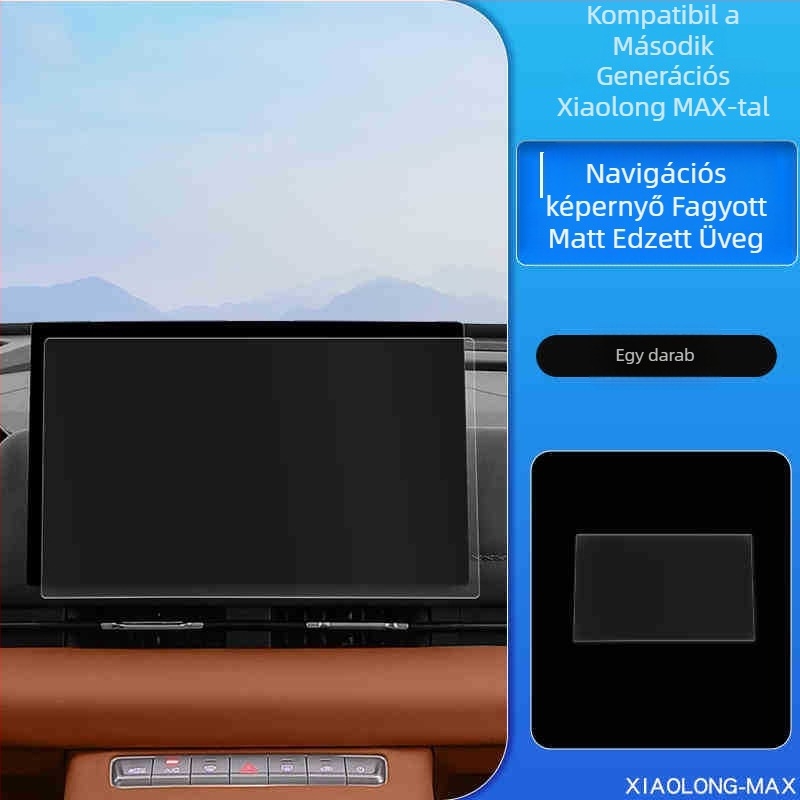 Haval Xiaolong Max II középső navigációs kijelzőjéhez edzett üvegvédő fólia – egy darabból álló kialakítás, ujjlenyomat-mentes, belső védő fólia