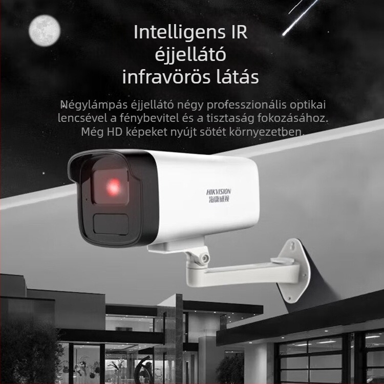 DS-IPC-B14HV3-LTPOE cső alakú hálózati kamera, 4MP duálfényű, 1080p, IR 30 m-ig, DC12V