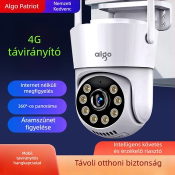 Vezeték nélküli kültéri kamera távoli megfigyeléshez mobiltelefonról, 360°-os lefedettség, HD éjszakai látás