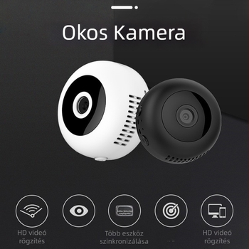 XGA H10 WiFi hálózati kamera, 3.6 mm lencse, IR éjszakai látás 5–10 m, minimális megvilágítás 0.001 lux, SNR > 48 dB