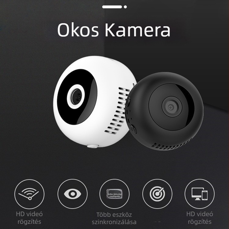 XGA H10 WiFi hálózati kamera, 3.6 mm lencse, IR éjszakai látás 5–10 m, minimális megvilágítás 0.001 lux, SNR > 48 dB