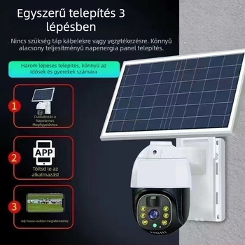 IP kamera 4 mm objektívvel, 2K felbontás, éjszakai látás, beltéri–kültéri használatra