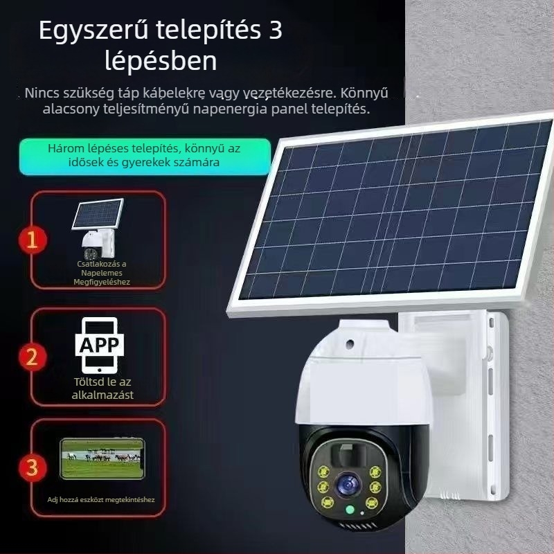 IP kamera 4 mm objektívvel, 2K felbontás, éjszakai látás, beltéri–kültéri használatra