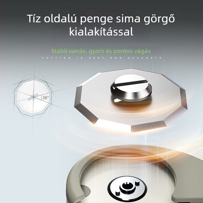 Elektromos textil- és bőrszabó olló, 36V, lítium akkumulátor, újratölthető, univerzális típus, ütésmentes