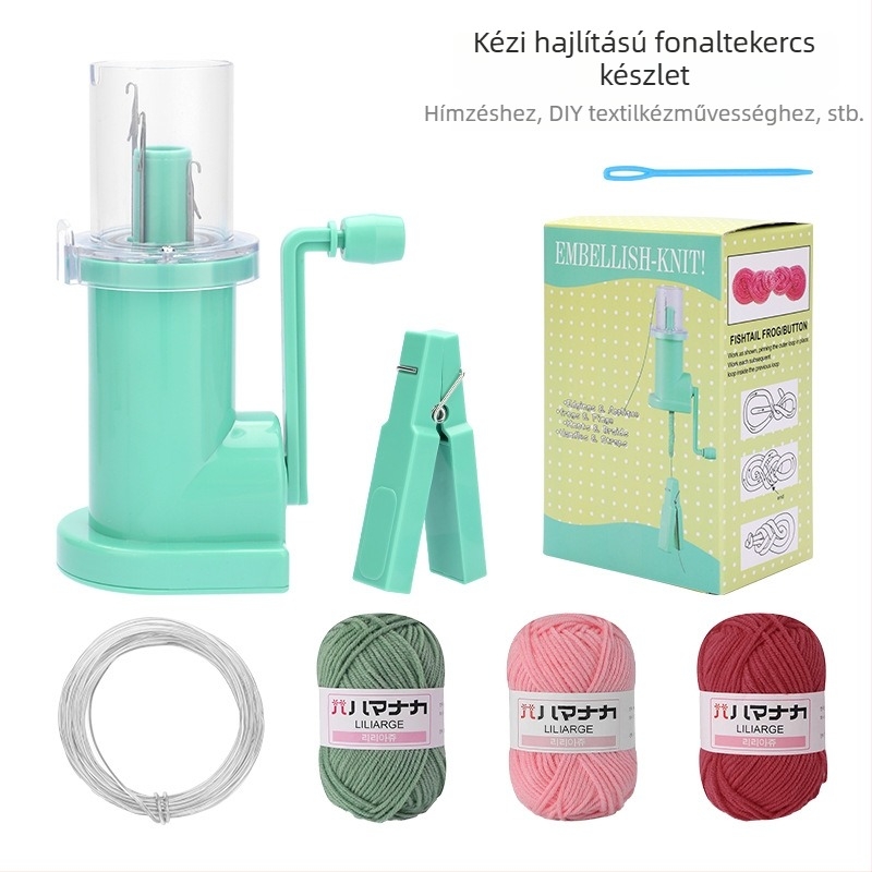 CHW Kötélhúzó Készlet – Kis kézi készlet gyapjú kötéséhez és DIY ékszerekhez, 204 g, minimalist stílus