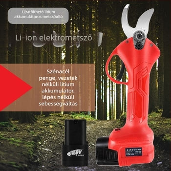 Vezeték nélküli elektromos metszőolló, kézben tartható, magas teljesítményű és multifunkcionális, gyümölcsfák ágainak metszésére