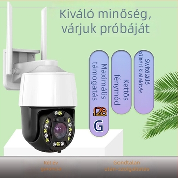 Rui Doctor 2 WiFi kupolás kamera, 3 hüvelykes, beltéri és kültéri használathoz, teljes színű, csendes, vízálló, infravörös megfigyelés