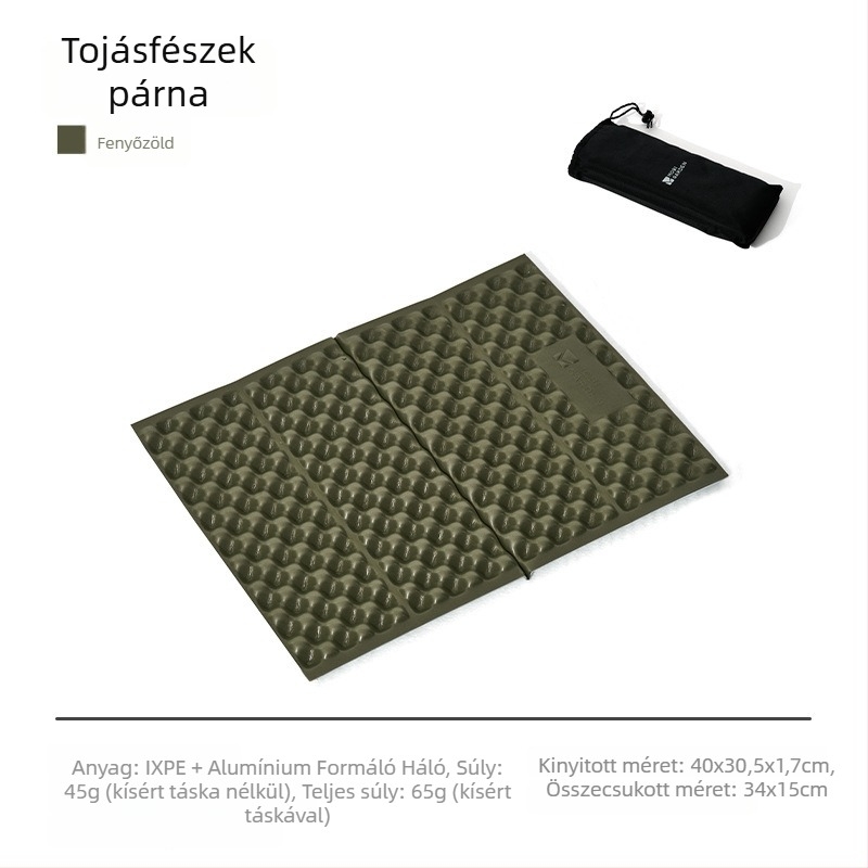 Kemping ülőpad, összecsukható és vastabb, csúszásmentes és nedvességálló, 1–2 személy számára