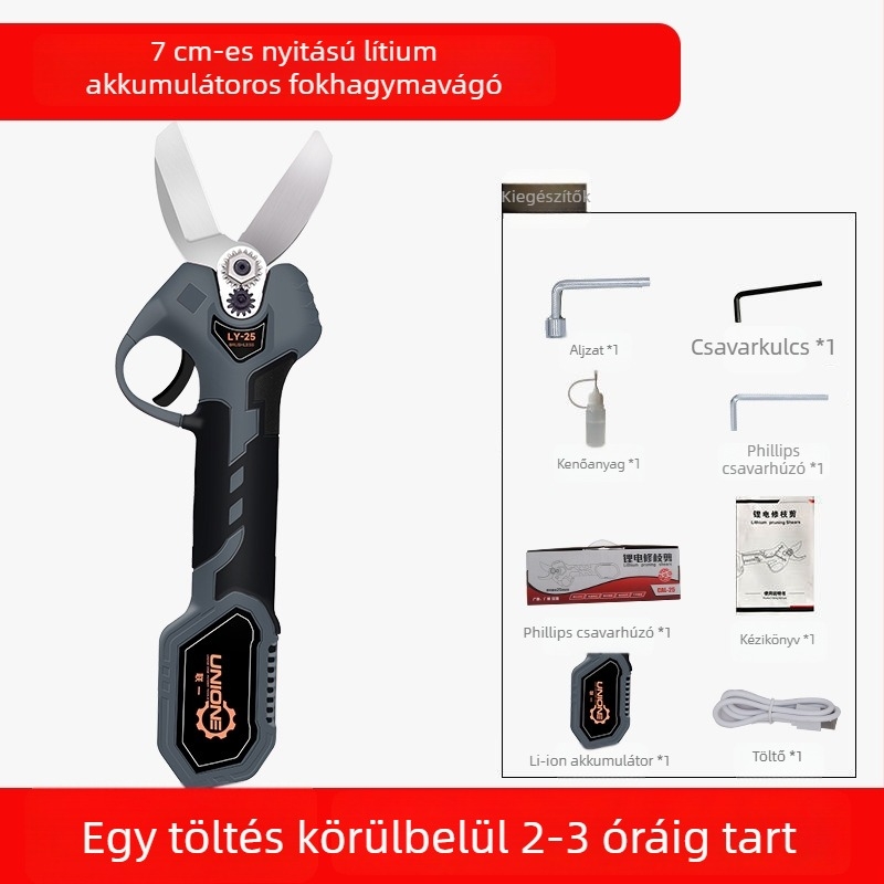 Fokhagyma elektromos olló, hálózati tápellátás, 110–220V, háztartási mezőgazdaságra, ütésmentes