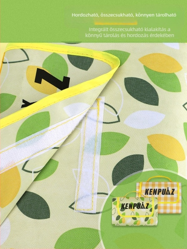Kültéri piknik és kemping alátét, vízálló, nedvességálló, vastított, 120 cm, Oxford anyag