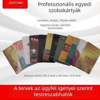 Szállodai ajtóhoz hozzáférési kártya T5577 chippel — érintkezős IC-kártya, 1024 tárkapacitás, írási ciklusok >100000, működési hőmérséklet -20–85°C