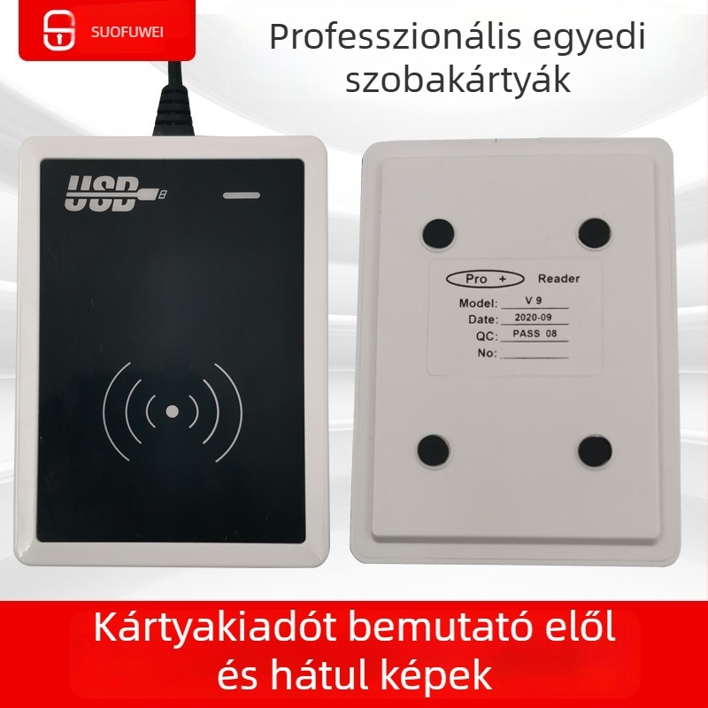 Szállodai ajtóhoz hozzáférési kártya T5577 chippel — érintkezős IC-kártya, 1024 tárkapacitás, írási ciklusok >100000, működési hőmérséklet -20–85°C