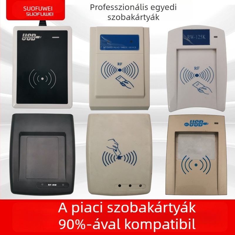 Szállodai ajtóhoz hozzáférési kártya T5577 chippel — érintkezős IC-kártya, 1024 tárkapacitás, írási ciklusok >100000, működési hőmérséklet -20–85°C