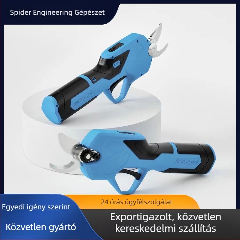 Spande elektromos metszőolló, magas széntartalmú acél pengék, 25 mm vágási átmérő, ABS markolat