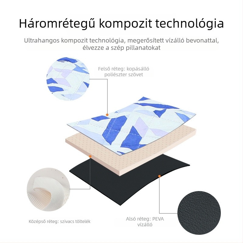KingCamp kültéri piknik matrac, hordozható kemping matrac, nedvességálló, 4–6 főnek, modell KP2003