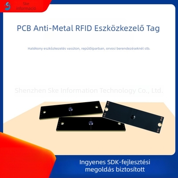 UHF RFID anti-metál címke intelligens polcrendszer kezeléséhez, olvasási távolság 5 m, chipek: NXP U9/U8, Impinj R6P, M4QT, M4E