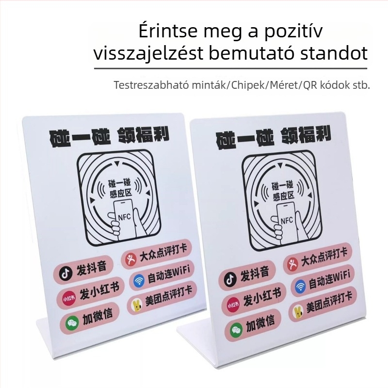 NFC okos-kártya tagsághoz — PVC anyag; Univerzális alkalmazás; Testreszabás elérhető; Márka: Jiya