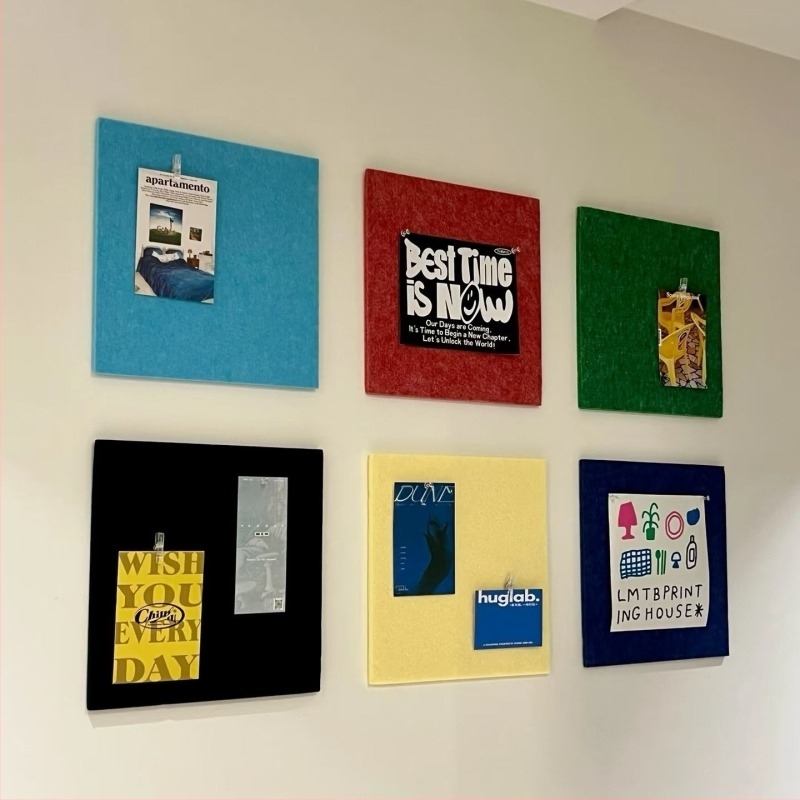 Dopamin Színes Filc Tábla – Színes a fehér falon fotóháttérhez és üzenetfal, Instagram-stílusú falidísz (Anyag: Fém; Stílus: Koreai verzió; Kivitelezés: Egyéb; Ajándék: Születésnap)