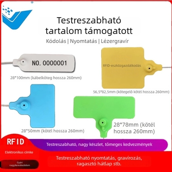 UHF RFID elektronikus címke – Modell QFBQ-B, Chip U8, Tárolókapacitás 128, Olvasási/írási idő 1-2, Érzékelési távolság 100-1000