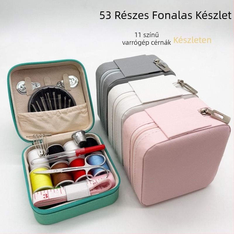 Kötőtár tartó doboz — hordozható, többfunkciós készlet varróeszközökkel, minimalista stílus, könnyű luxus, testreszabás elérhető, kód A-20250729