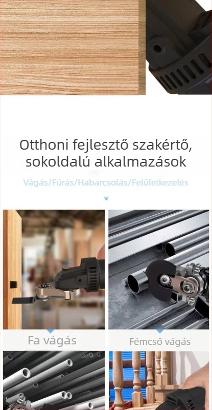 Sarokcsiszoló: univerzális átalakítófej készlet faragáshoz és horonyozáshoz, 36V, rozsdamentes acélhoz kompatibilis, multifunkcionális kiegészítők
