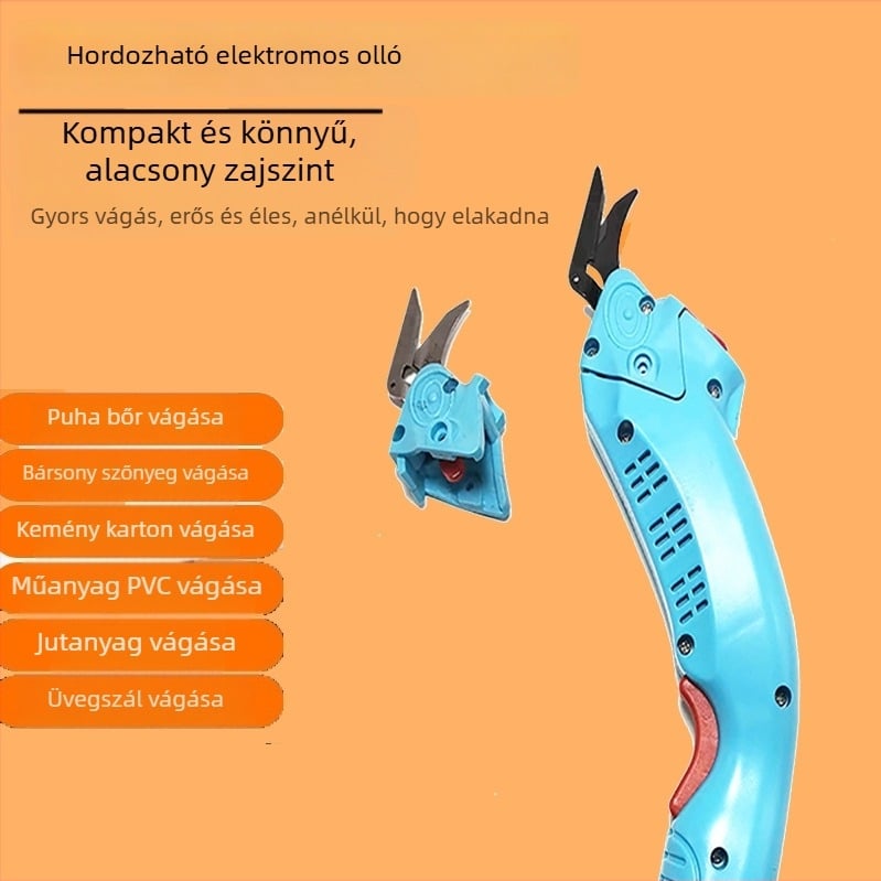 Textilvágó elektromos olló ruházathoz – hálózati ellátás, 220V, 110–220V tartomány