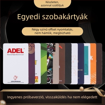 Okos szállodai szobai hozzáférési kártya (A90/A93 érzékelő), PVC anyag, egyedi nyomtatás