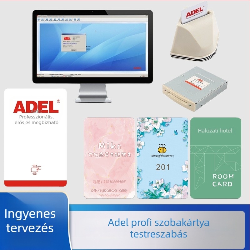 Okos szállodai szobai hozzáférési kártya (A90/A93 érzékelő), PVC anyag, egyedi nyomtatás