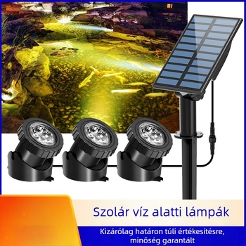 Napelemes medencevilágítás kültéri használatra, színes víz alatti fények, kert és gyep megvilágítása, vízálló medencevilágítás