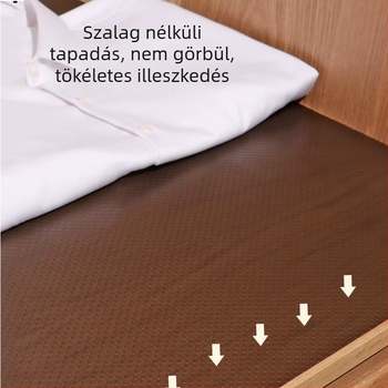 Átlátszó PEVA fiókmatrac, vízálló és csúszásmentes, megvastagított, méretre vágható, konyha, szekrény, hűtő és gardrób védelmére – nedvesség elleni védelem.