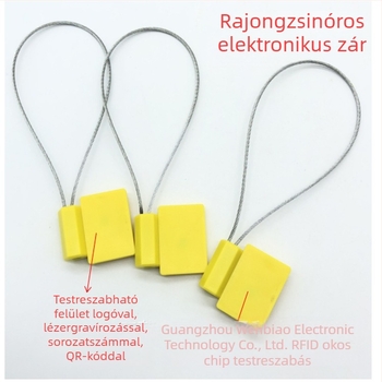 NTAG213 RFID elektronikus plombája vízmérőkhöz HF, 144 bájt, passzív kártya, olvasás/írás 1