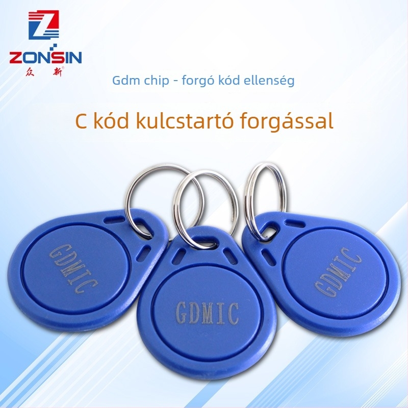 Liftre szánt okos kártya gördülő kóddal, újraírható, 128 tárkapacitás, 100000 törlés/írás ciklus, érintésmentes IC-kártya