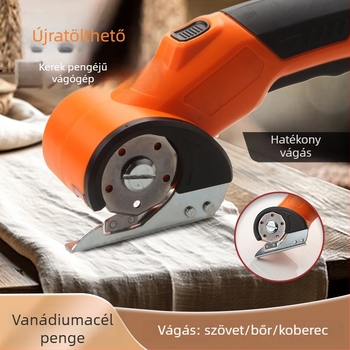 Elektromos ollók, 36V újratölthető lítium akkumulátorral, textil vágásához